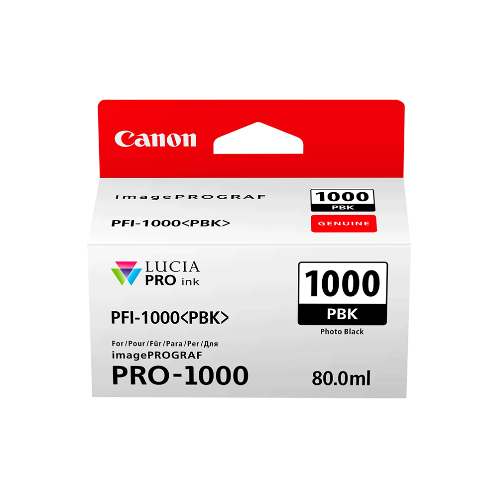 Canon Inkjet Ink PFI1000PBK Black Photo (0546C001) (CANPFI-1000PBK)