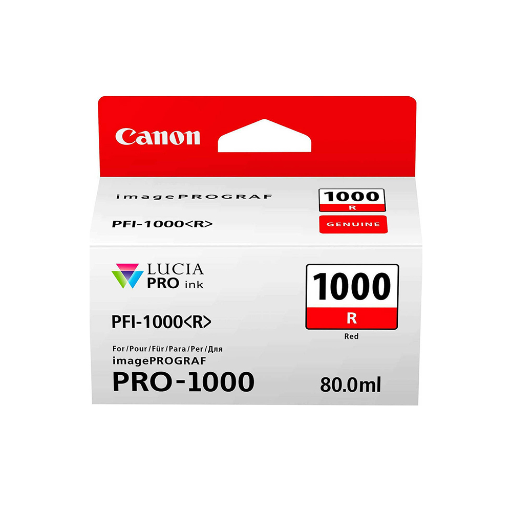 Canon Inkjet Ink PFI1000R Red (0554C001) (CANPFI-1000R)