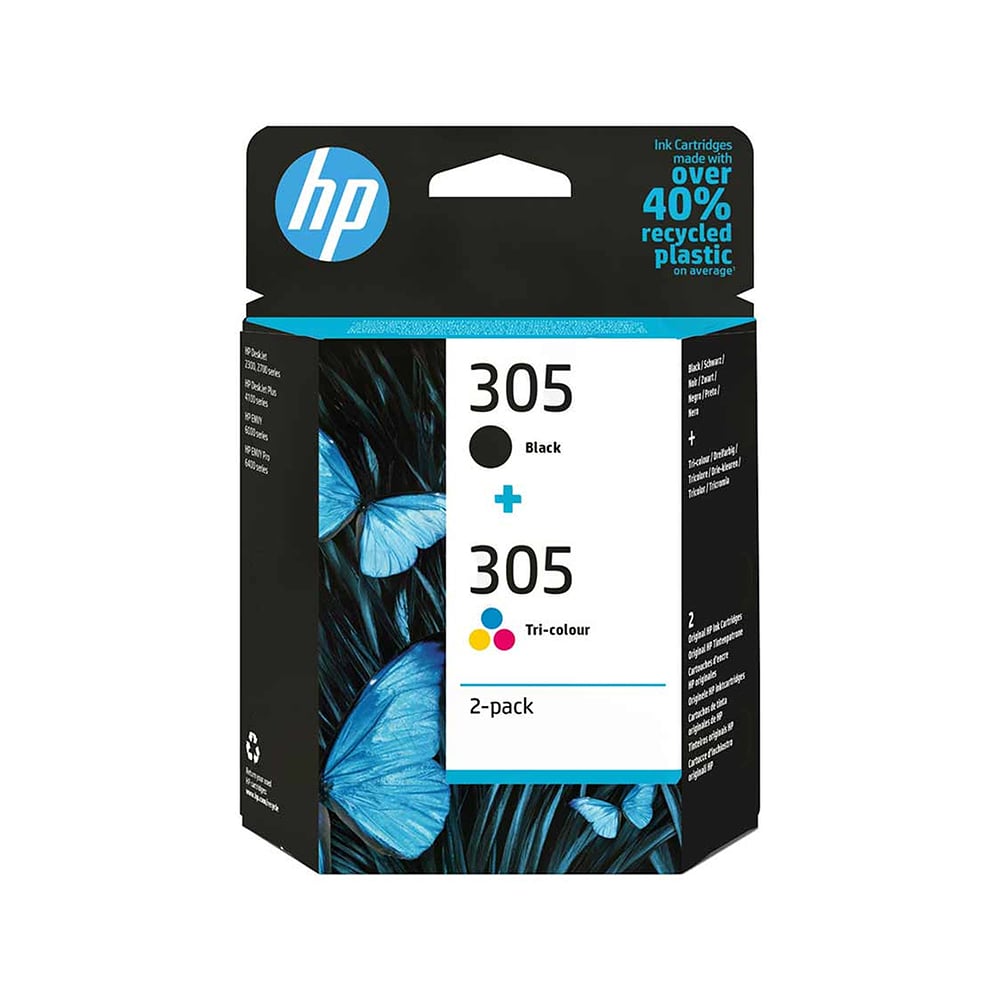 HP Inkjet 305 2-Pack Black/Color (6ZD17AE)