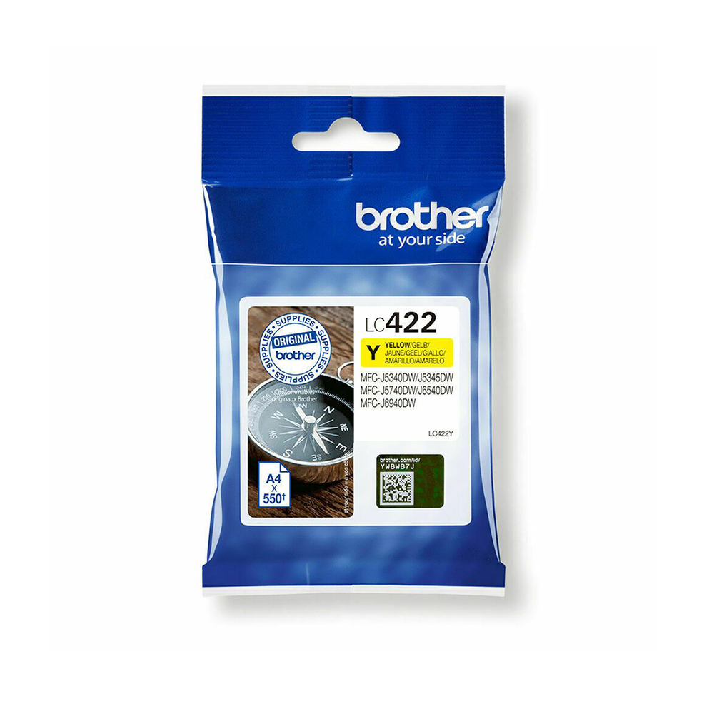 Brother Inkjet LC Yellow Cartridge (LC422Y)