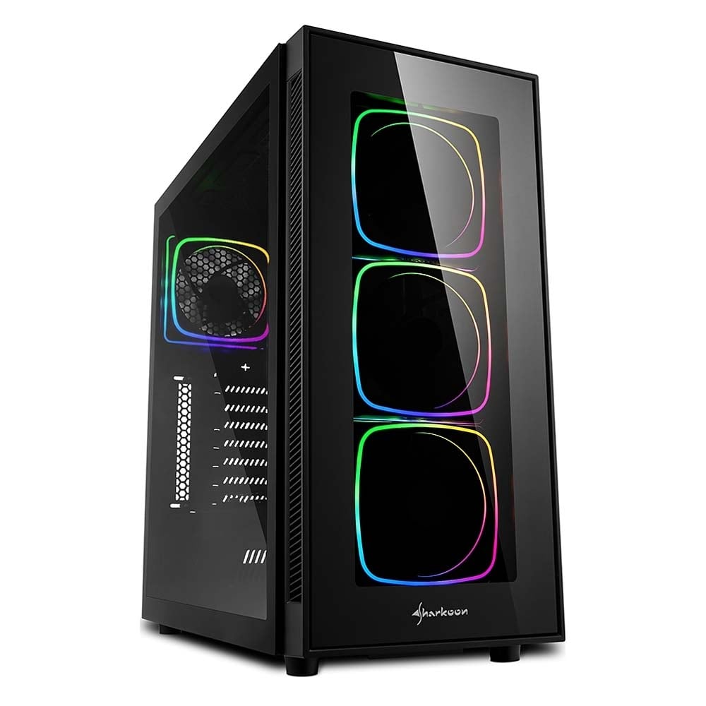 Sharkoon TG6 RGB Midi Tower Black (TG6RGB) (SHRTG6RGB)