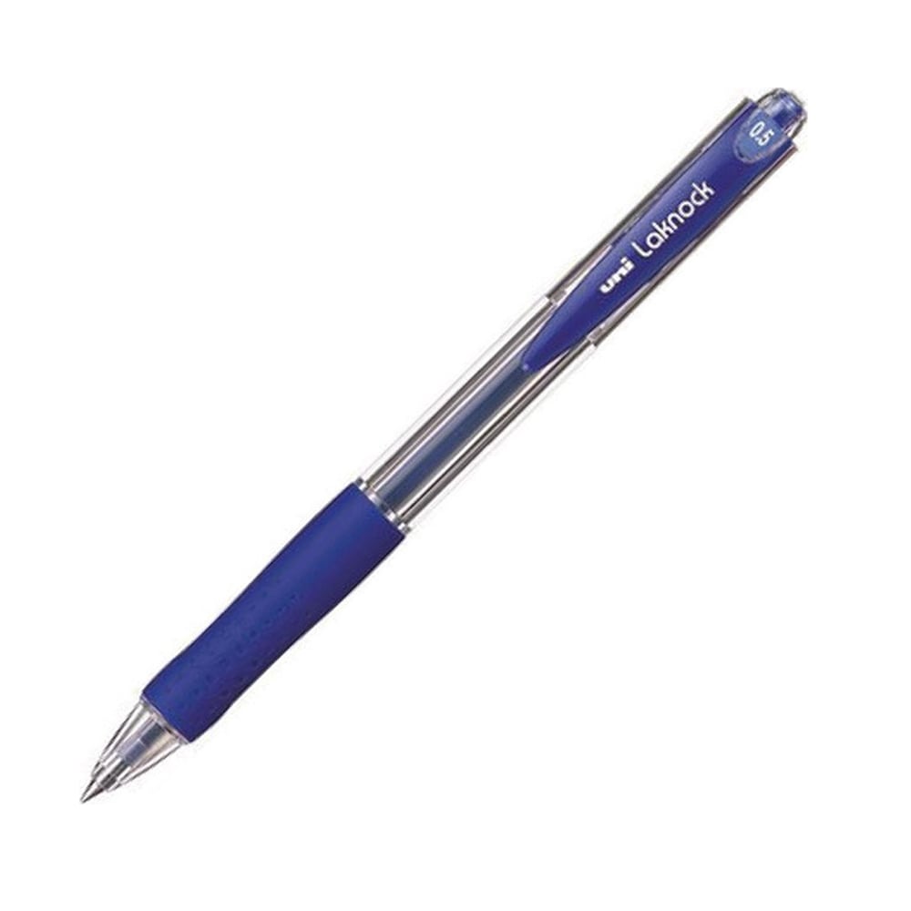 Uni-Ball Pen Sn-100 Laknock Button 0.5 Blue (SN10005BL) (UNISN10005BL)