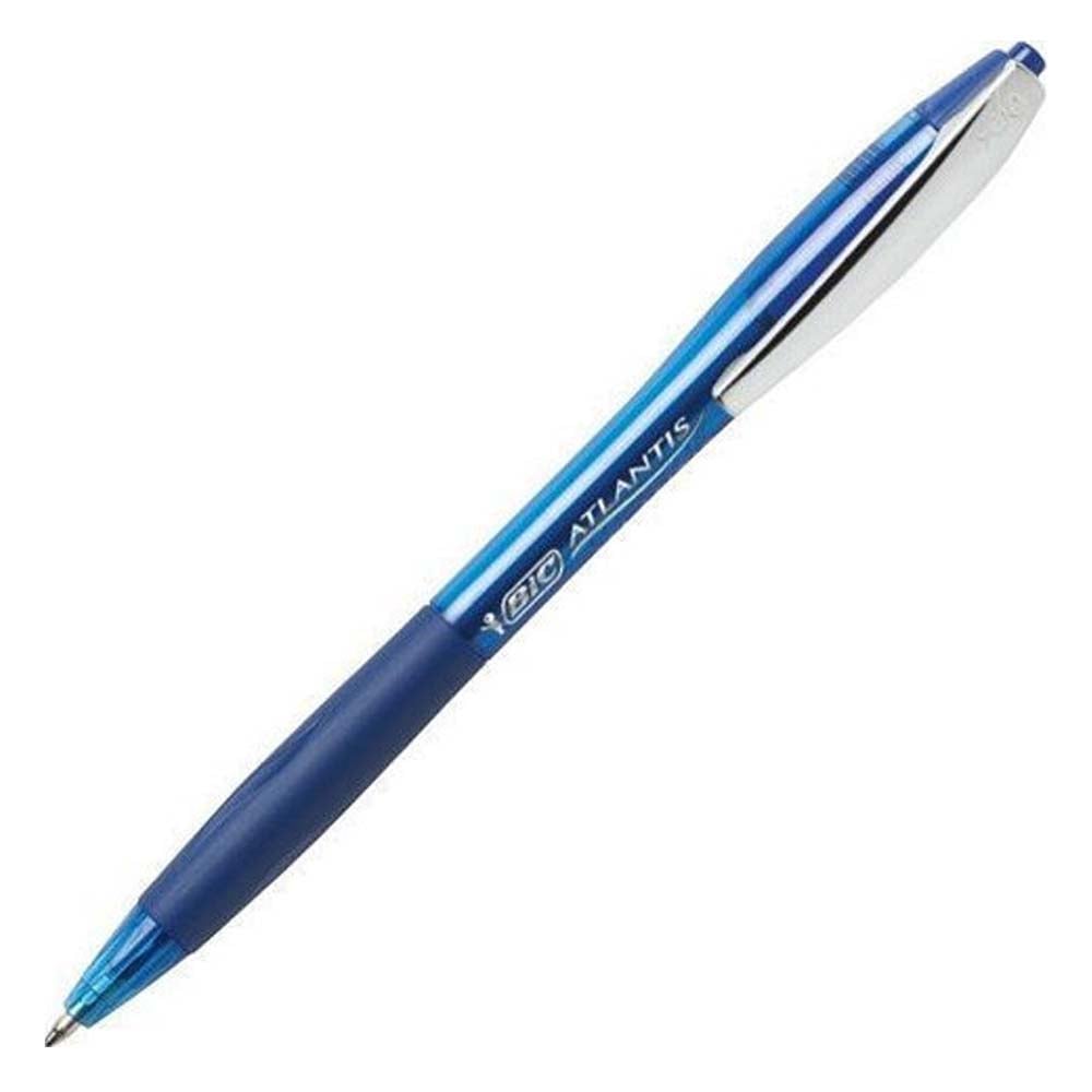 Bic Ballpoint Pen 1.0mm with Blue Ink Atlantis Soft (902132) (BIC902132)