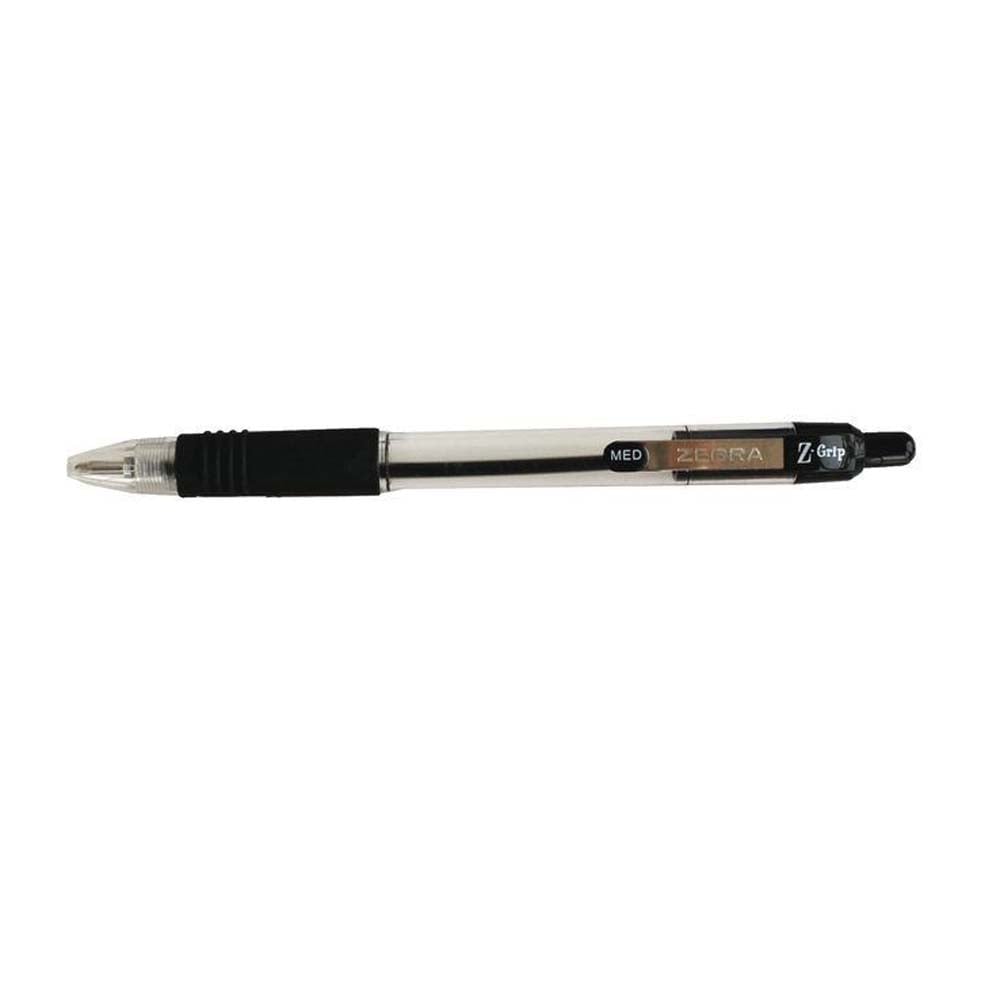 Zebra Z-Grip Ballpoint Pen 1.0 mm Medium Black (ZB-22210)