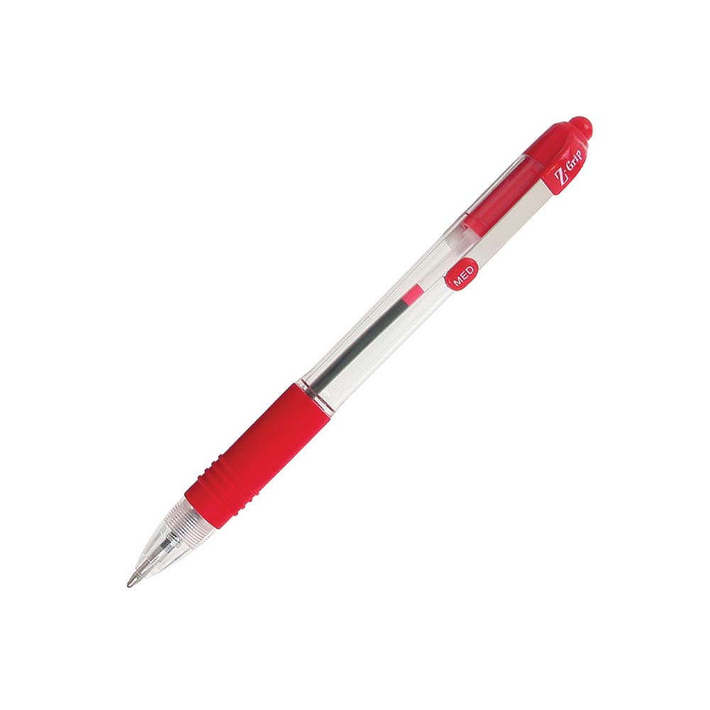 Zebra Z-Grip Ballpoint Pen 1.0 mm Medium Red (ZB-22230) (ZEBZB-22230)