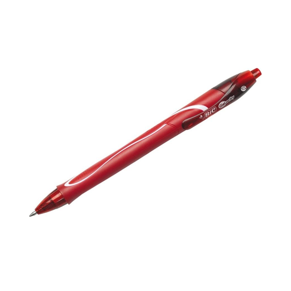 Bic Pen 0.7mm with Red Gel-ocity Quick Dry Ink (949874) (BIC949874)