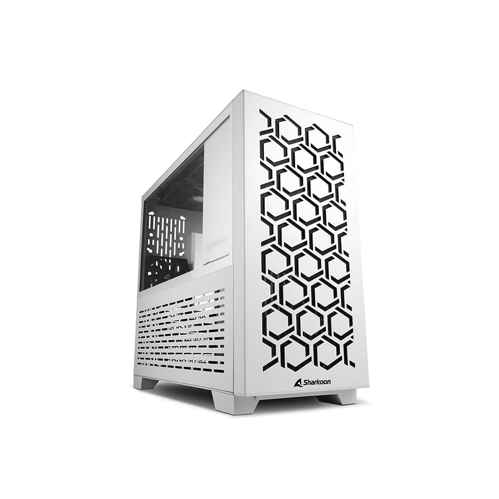 Sharkoon MS-Y1000 Midi Tower PC Case White (34038206) (SHR34038206)
