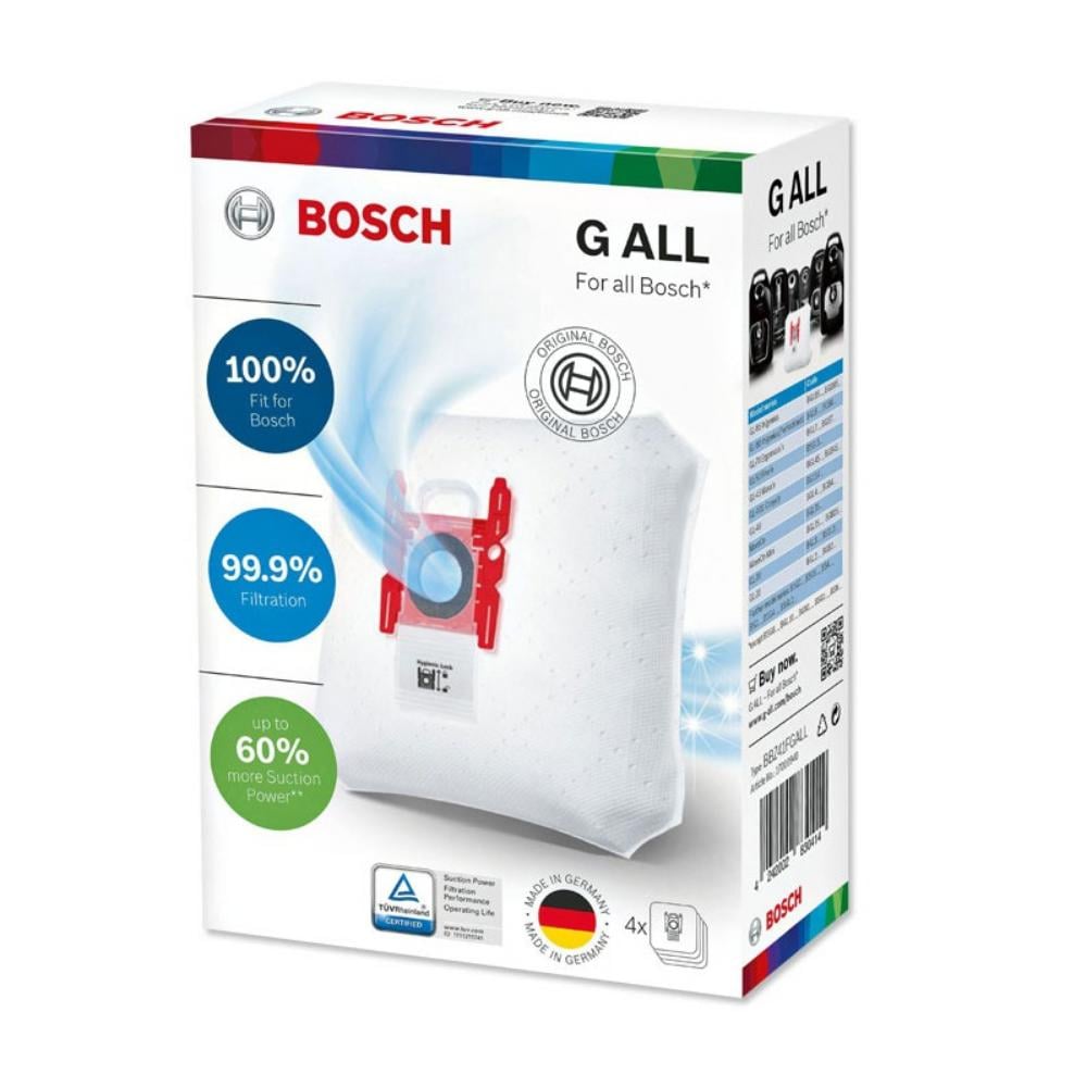 Bosch Vacuum Cleaner Bags 4pcs Compatible with Bosch / Siemens Vacuum Cleaner (BBZ41FGALL) (BSHBBZ41FGALL)
