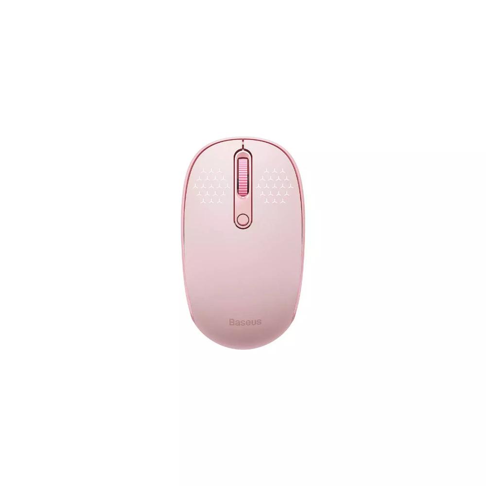 Baseus Wireless Mouse F01B Tri-mode 2.4G BT5.0 1600 DPI (pink) (B01055503413-00) (BASB01055503413-00)