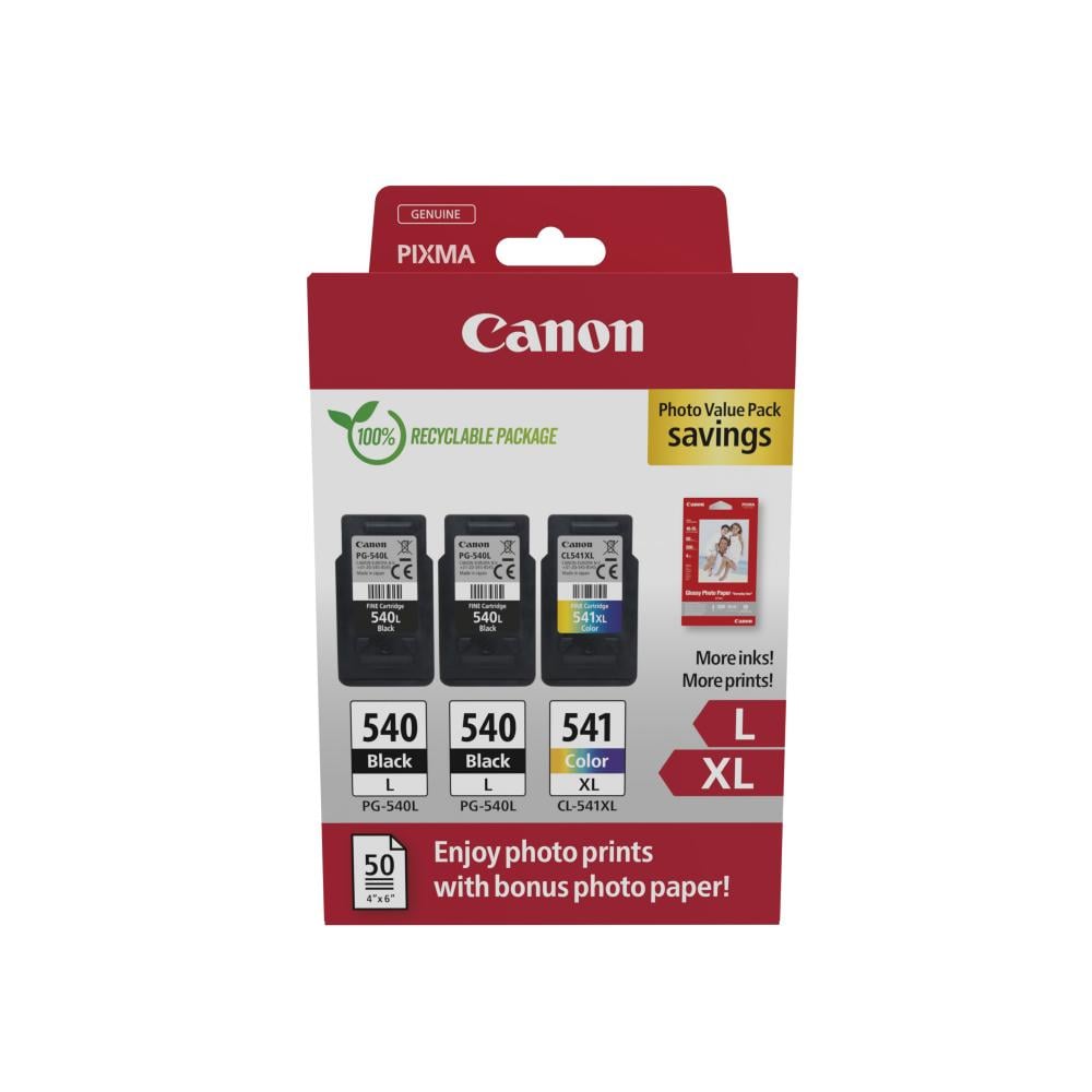 Canon Inkjet Ink PG-540Lx2/CL-541XL Ph.Value Pack (5224B015) (CANCL-541XLPVP)