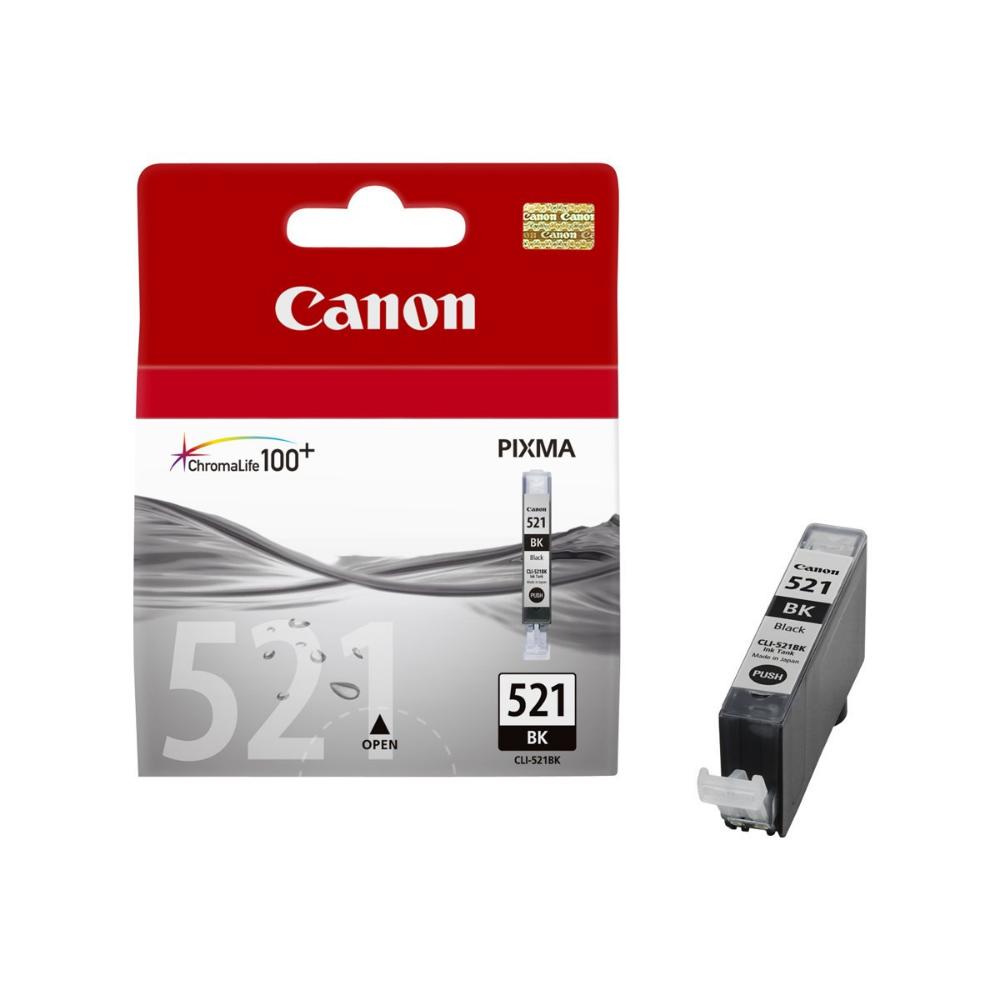 Canon Inkjet Ink CLI-521BK Black Blister Pack (2933B001) (CANCLI-521BKBP)