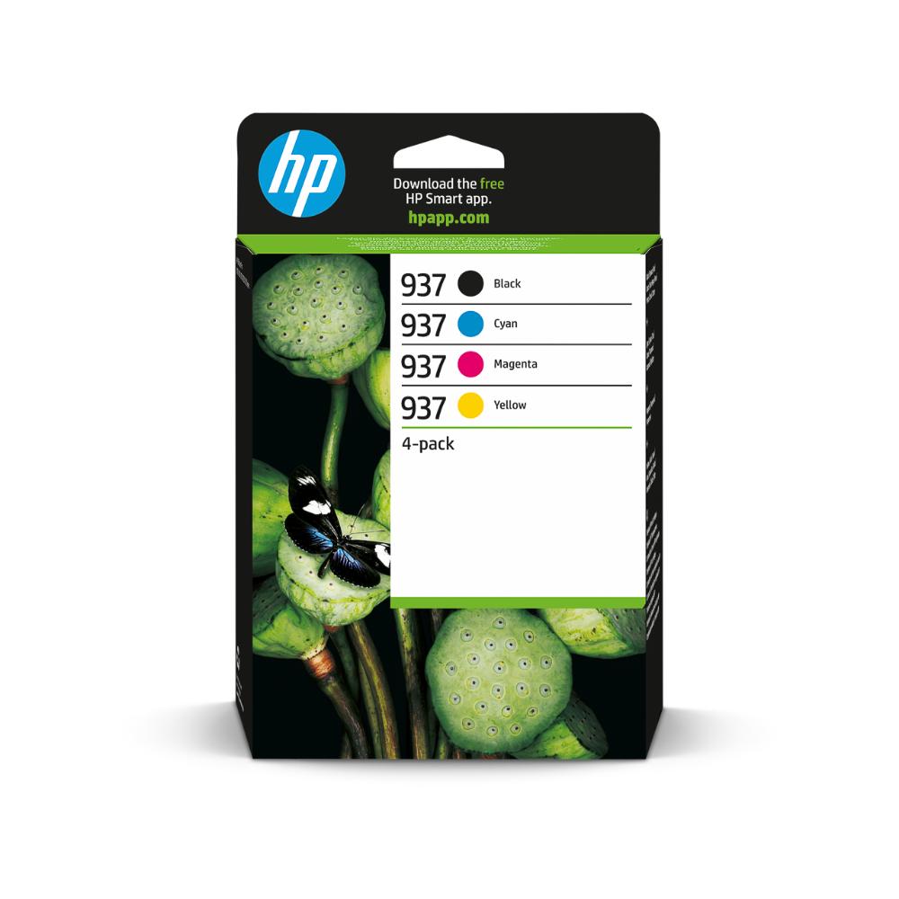 HP Inkjet Ink No.937 CMYK 4-Pack (6C400NE)