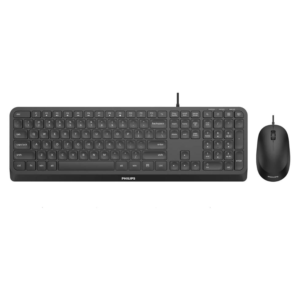Philips Keyboard & Mouse Set English US (SPT6207B) (PHISPT6207B)