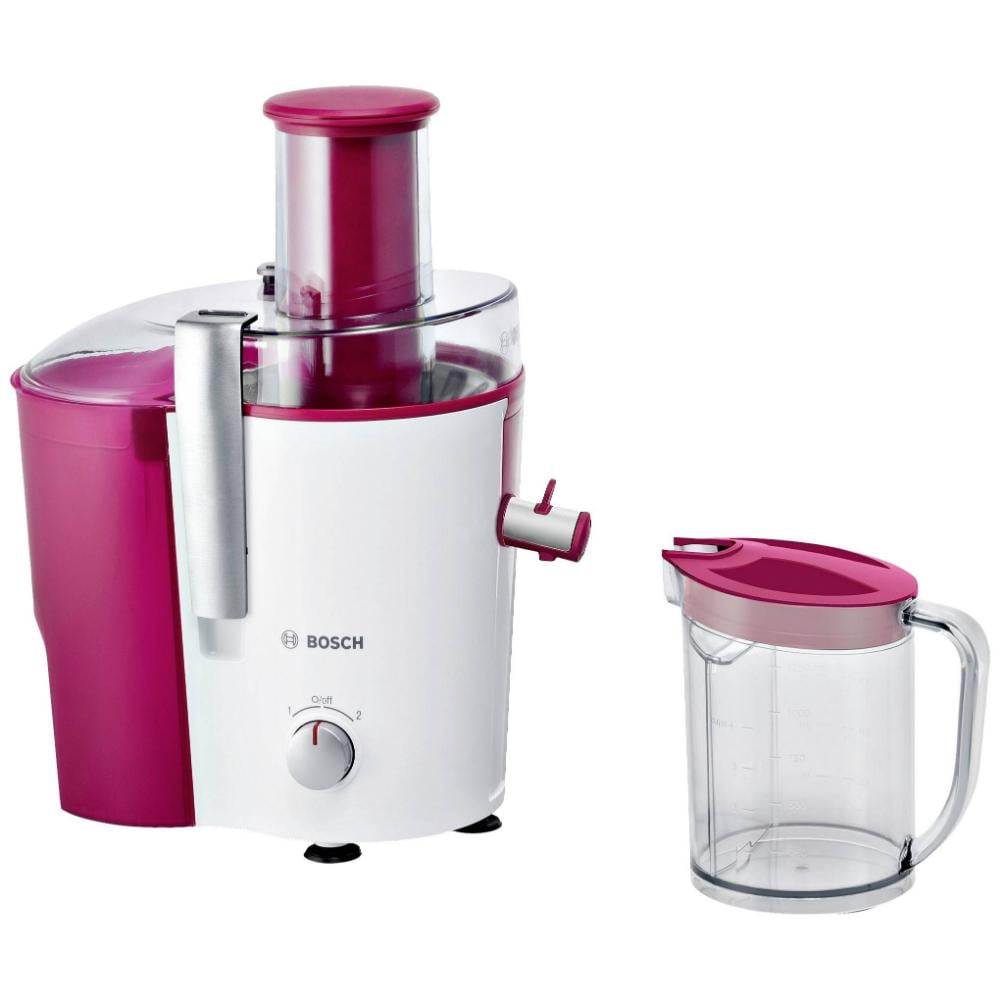 Bosch MES25C0 Juice Maker Centrifugal Juicer 700 W Cherry Fruit, Transparent, White (MES 25C0) (BSHMES25C0)