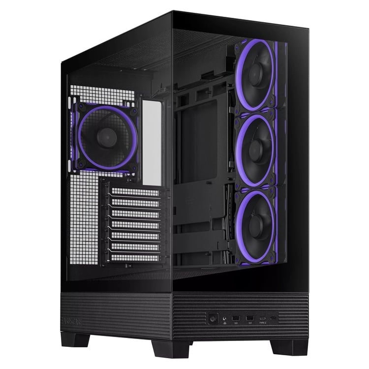 ASUS CASE A31 PLUS Middle ATX USB 3.2 Black BTF motherboard compatible.