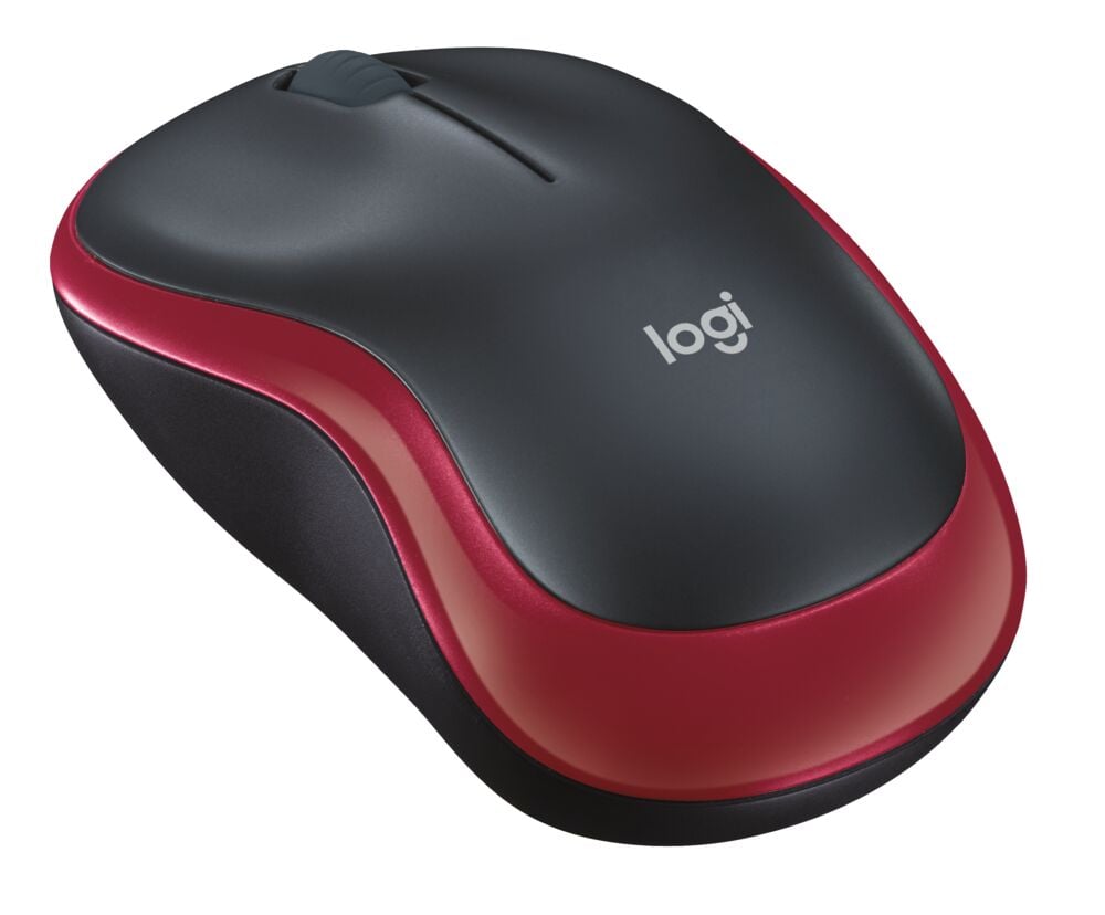 LOGITECH Mouse Wireless M185 Red