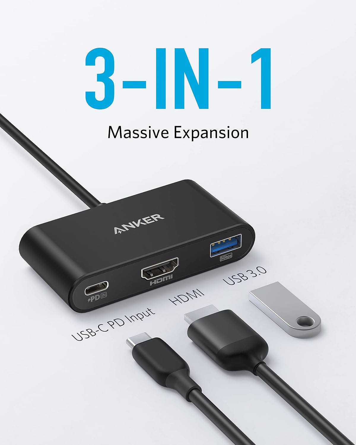 ANKER HUB Type-C 3 In 1