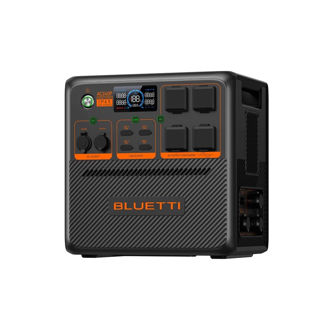 BLUETTI Premium AC240P Portable Power Station Expandable IP65, 2400W AC Outlet 1843Wh