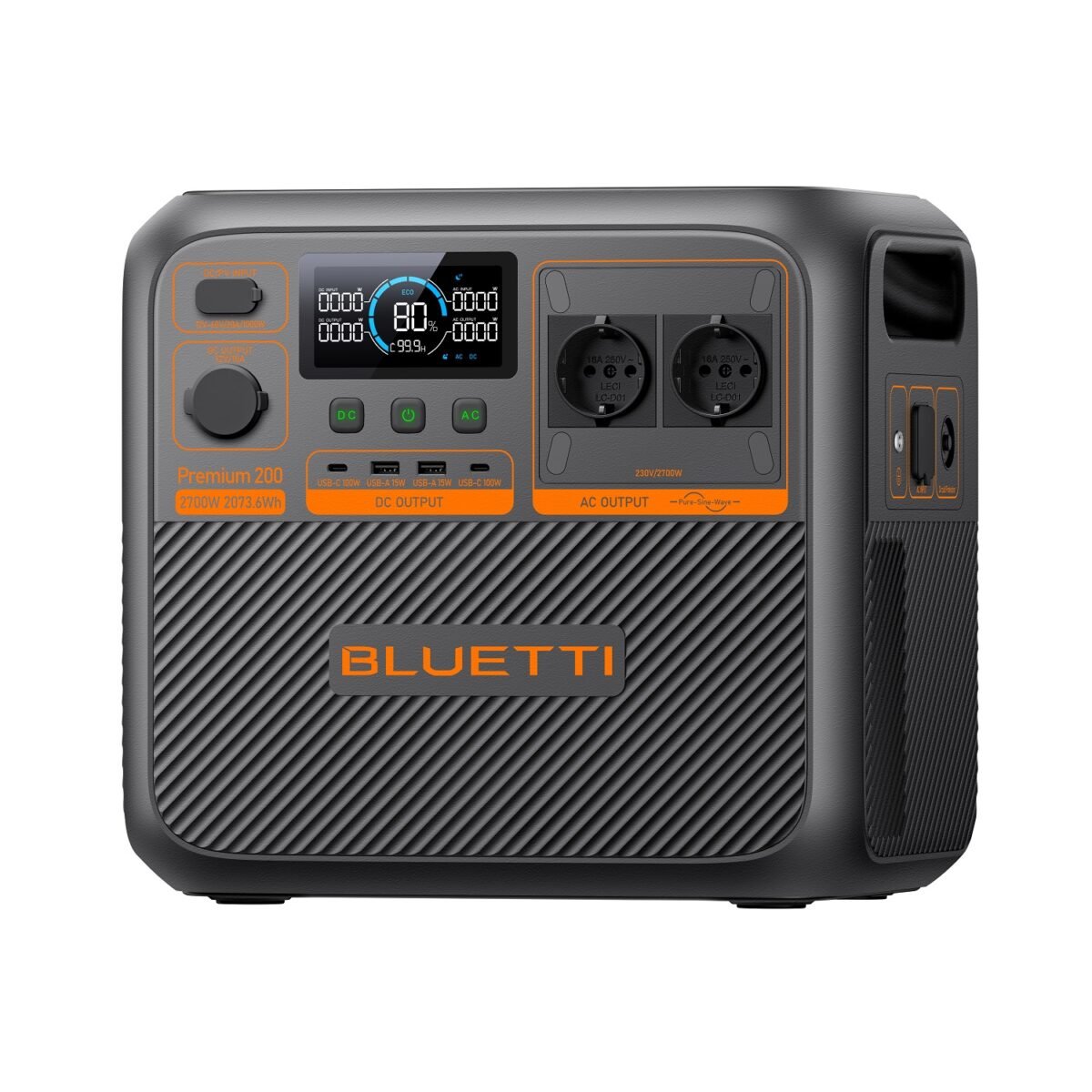 BLUETTI Premium Power Station PREMIUM 200 V2 2700W AC Outlet 2073Wh