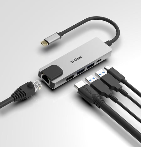 D-LINK DUB-M520 5-IN-1 USB-C HUB HDMI, ETH and PD