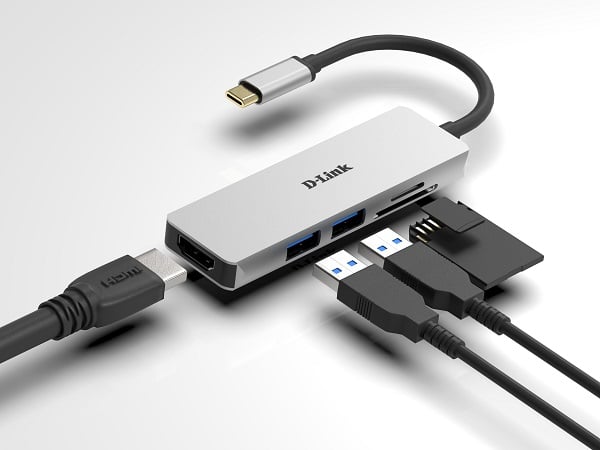 D-LINK DUB-M530 5-IN-1 USB-C HUB HDMI and SD/MSD