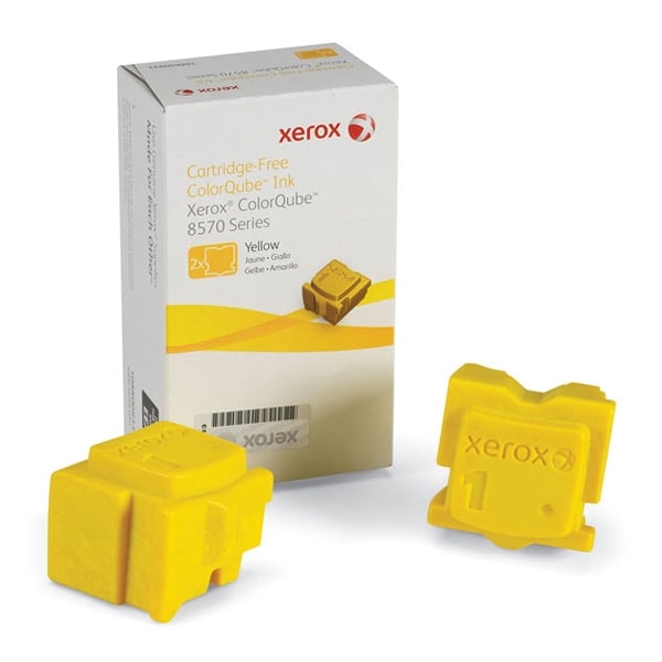 XEROX COLORQUBE 8570 YELLOW SOLID INK (2Pk, 4.4k) (108R00933) (XER108R00933)