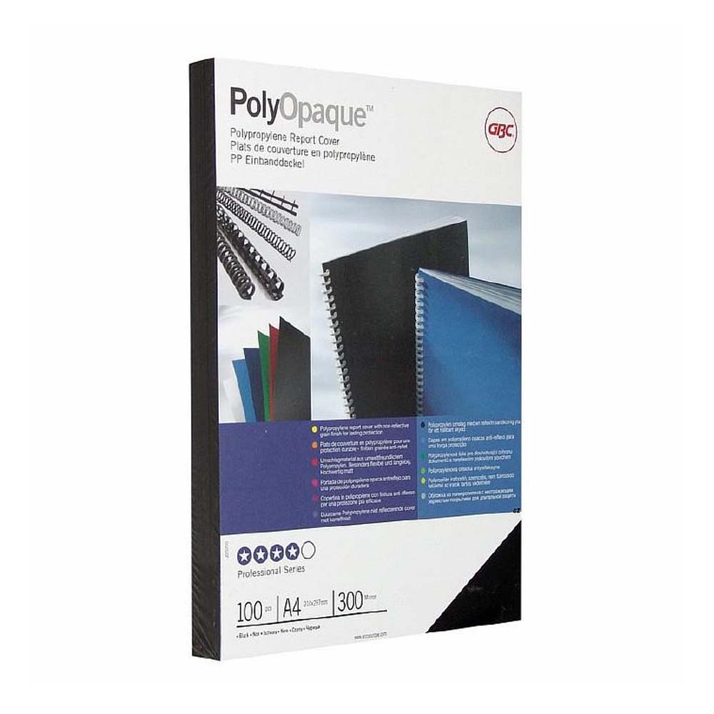 GBC Οπισθόφυλλα 4401980 Μαύρο 250gs (CE040010) (GBCCE040010)