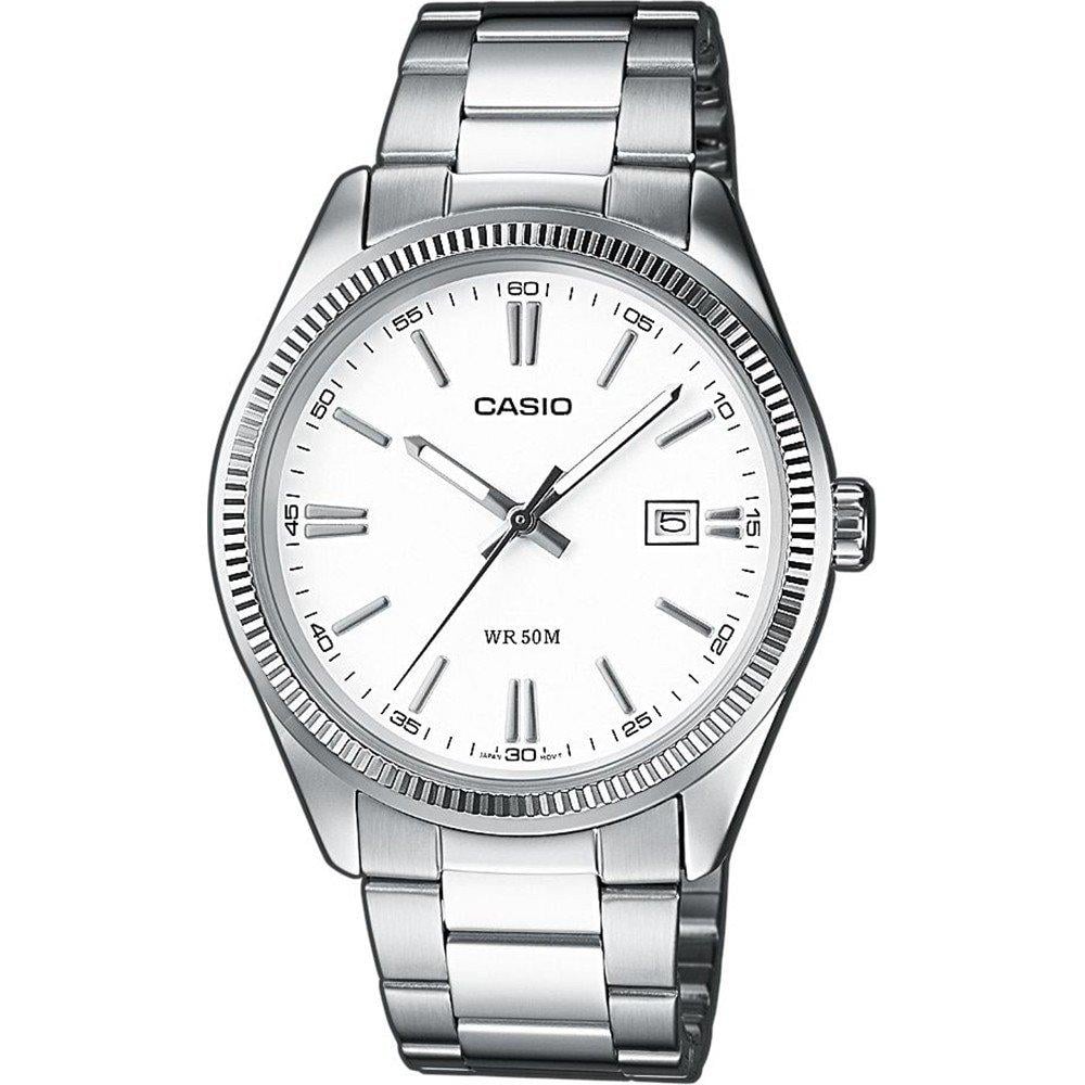 Casio Stainless Steel Ρολόι Μπαταρίας με Ασημί Μεταλλικό Μπρασελέ (MTP-1302PD-7A1VEF) (CASMTP-1302PD-7A1VEF)
