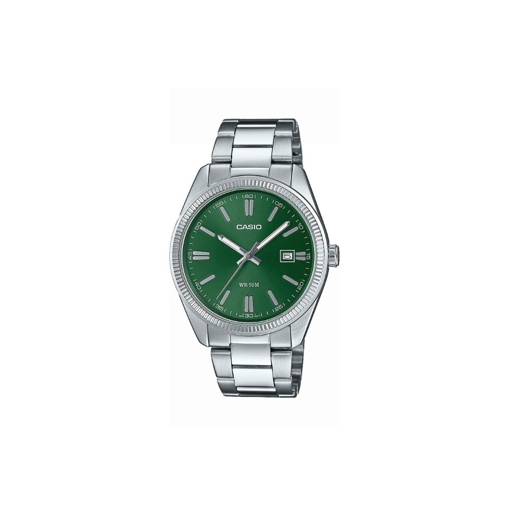 Casio Stainless Steel Ρολόι Μπαταρίας με Ασημί Μεταλλικό Μπρασελέ (MTP-1302PD-3AVEF) (CASMTP-1302PD-3AVEF)